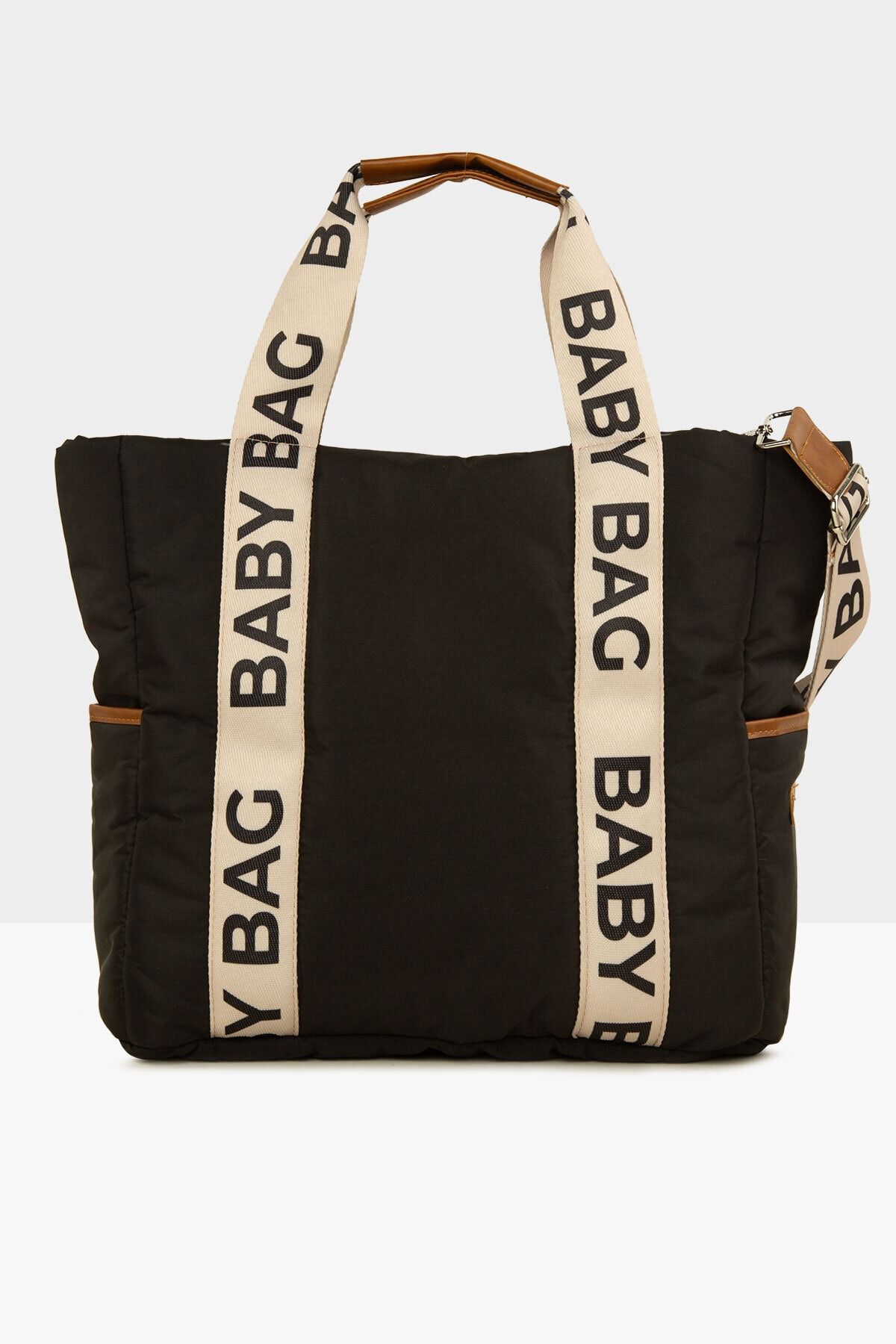 Bagmori Siyah Baby Bag Kolonlu Şişme Anne Bebek Çantası M000008046