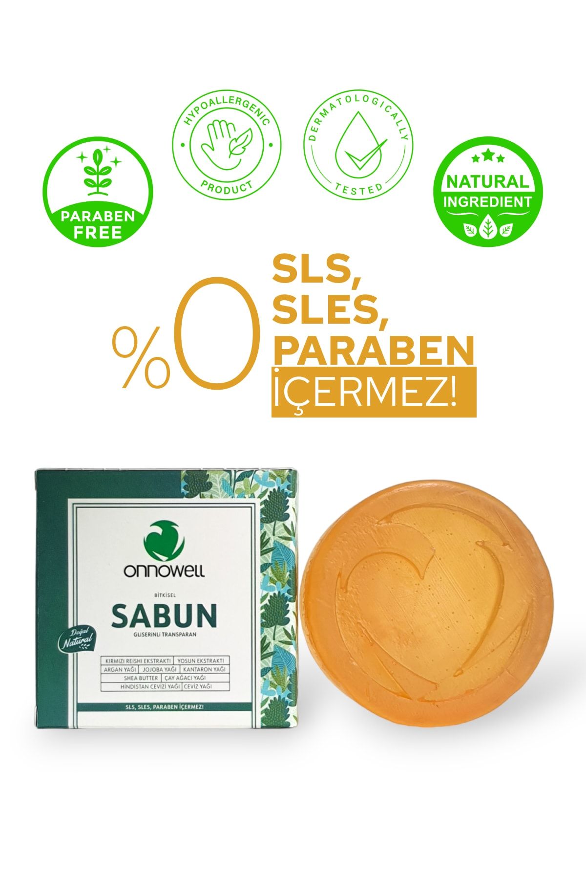 onnowell Bitkisel Sabun - Reishi, Argan Yağı