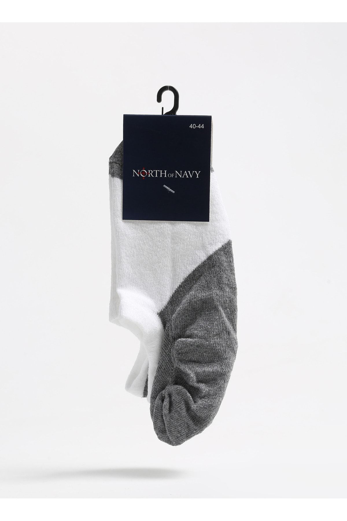 North of Navy Beyaz Erkek Babet Çorabı