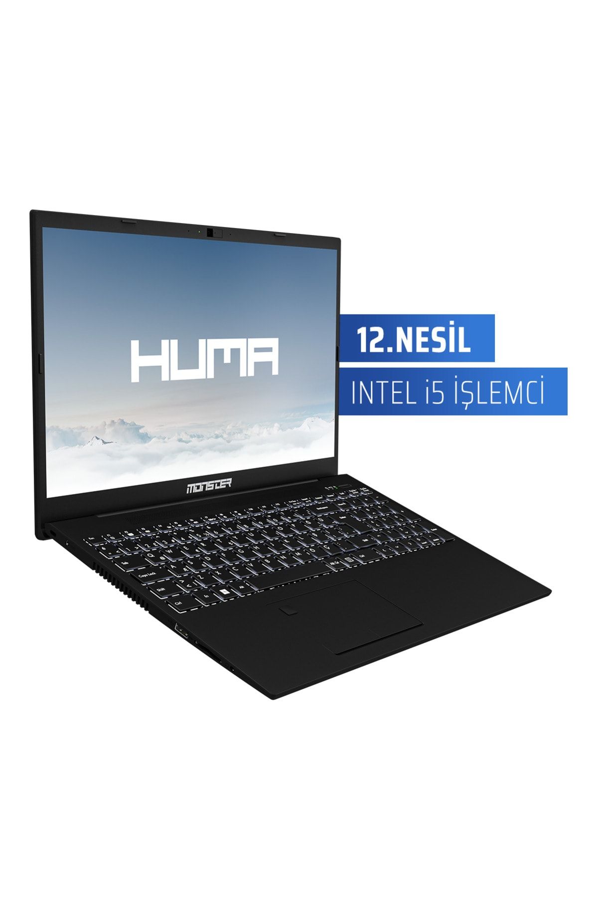 MONSTER Huma H5 V4.1.3 Black Intel Core I5 1235u 8 Gb Ram 500 Gb Ssd Freedos 15,6" Fhd 120 Hz