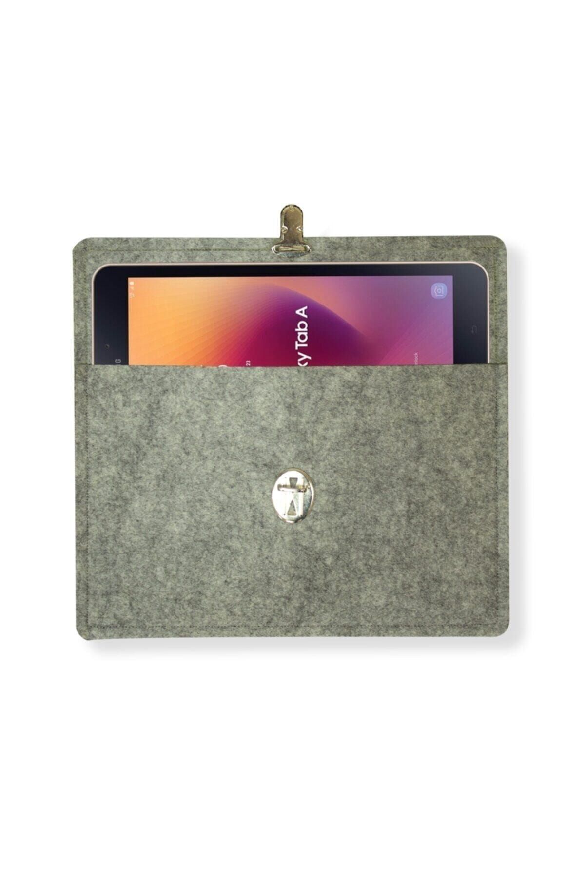 Ankaflex Highconcept Gri Renk Keçe Tablet Taşıma El Çantası
