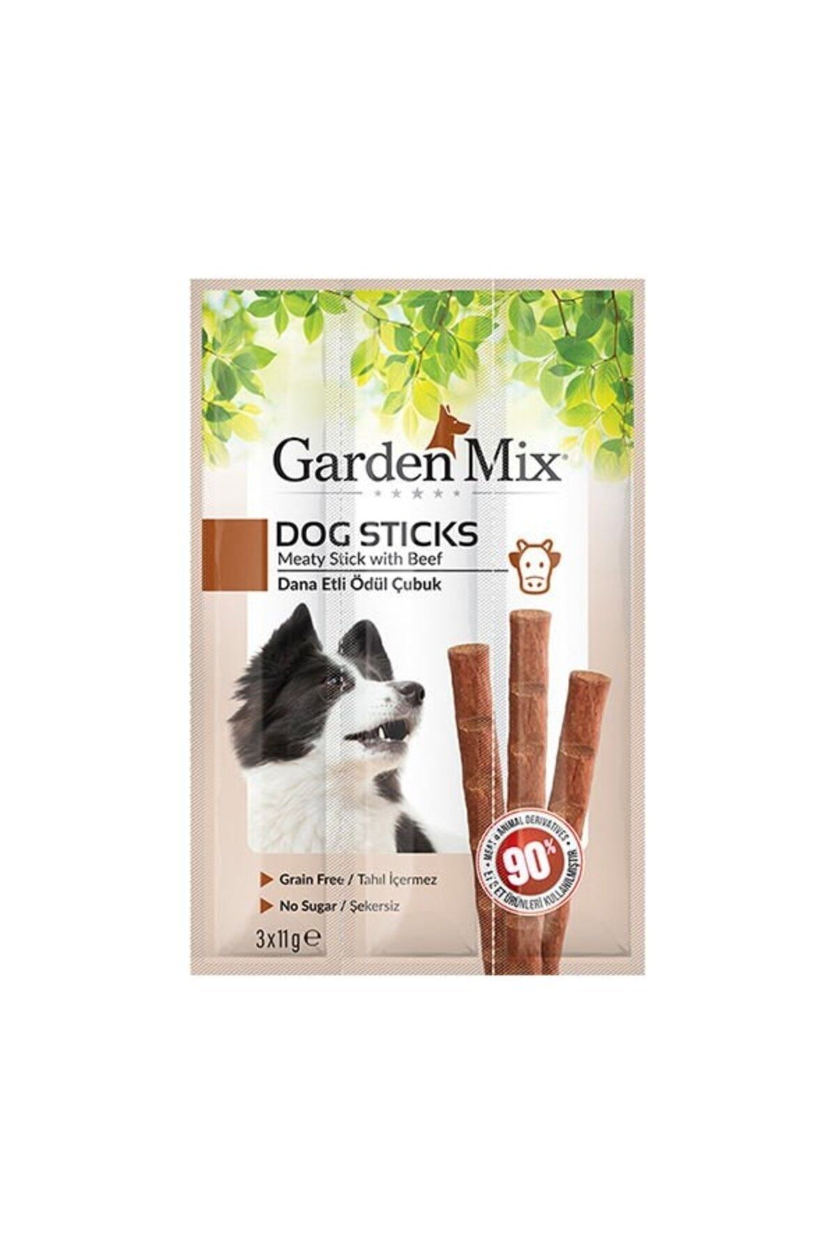 Gardenmix Garden Mix Dana Etli Stick Köpek Ödül Maması 3 Adet 11 Gr