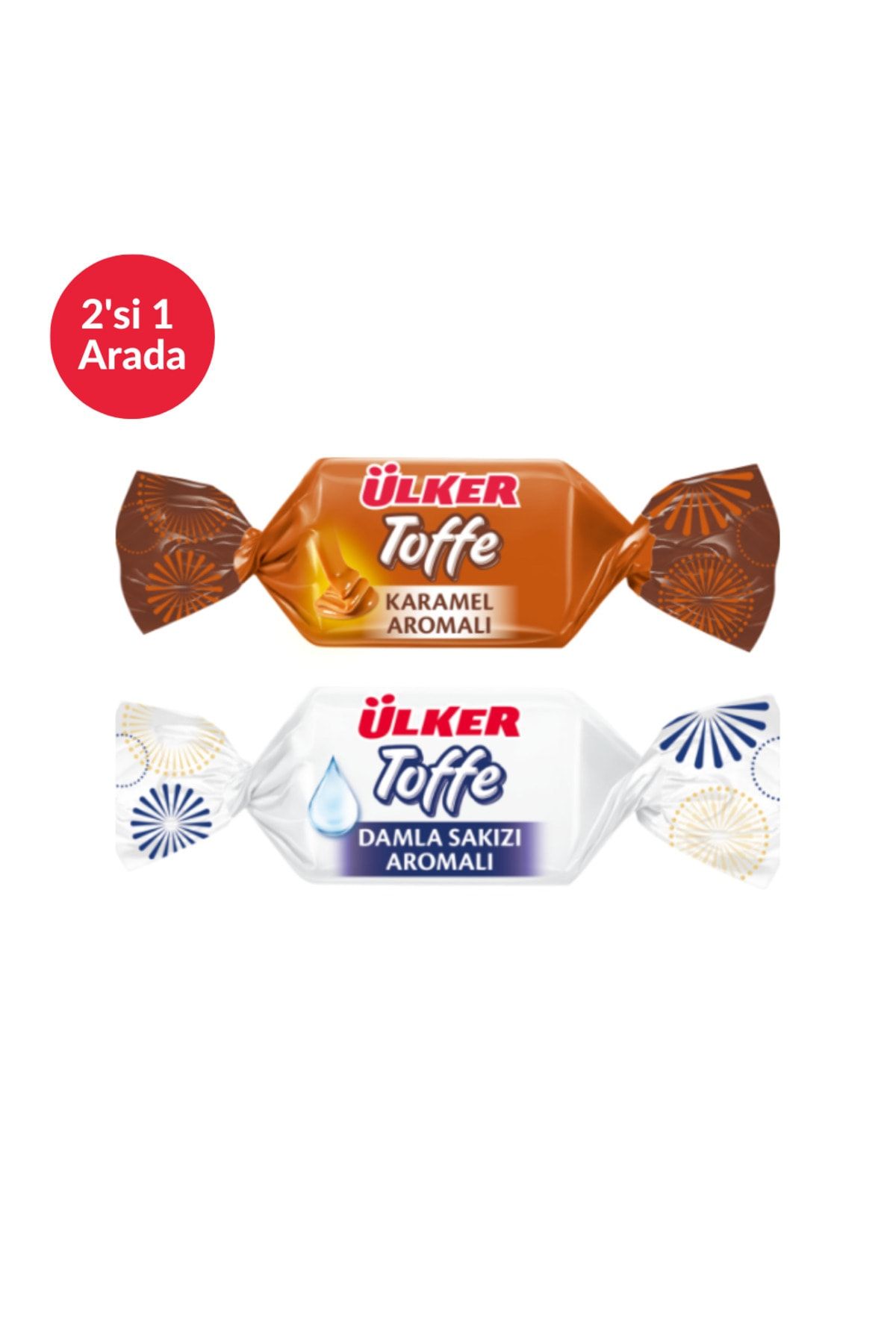 Ülker Toffe Şeker Karışık (Karamel, Damla Sakızlı) 225 Gr