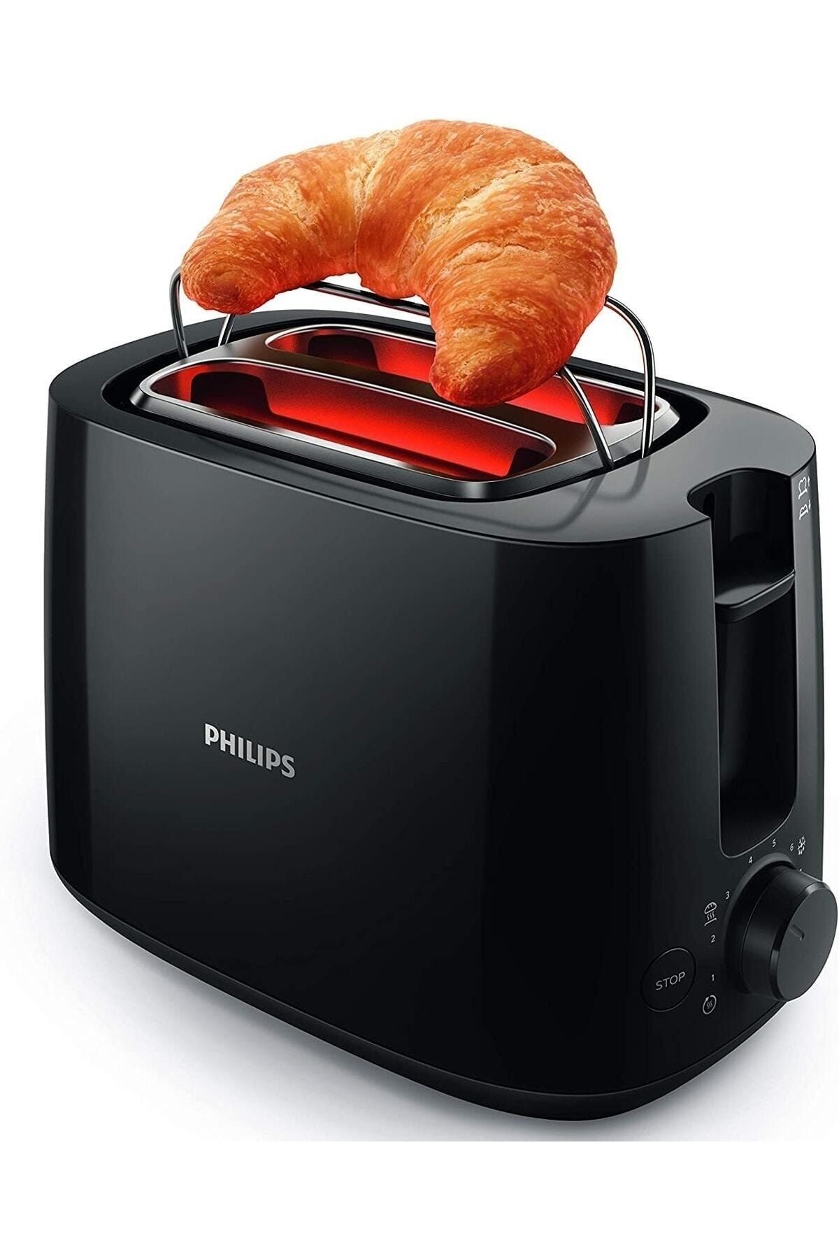 Philips 8 Kızartma Ayarı - Ekmek Kızartma Makinesi - Ayarlanabilir 2 Büyük Ekmek Yuvası