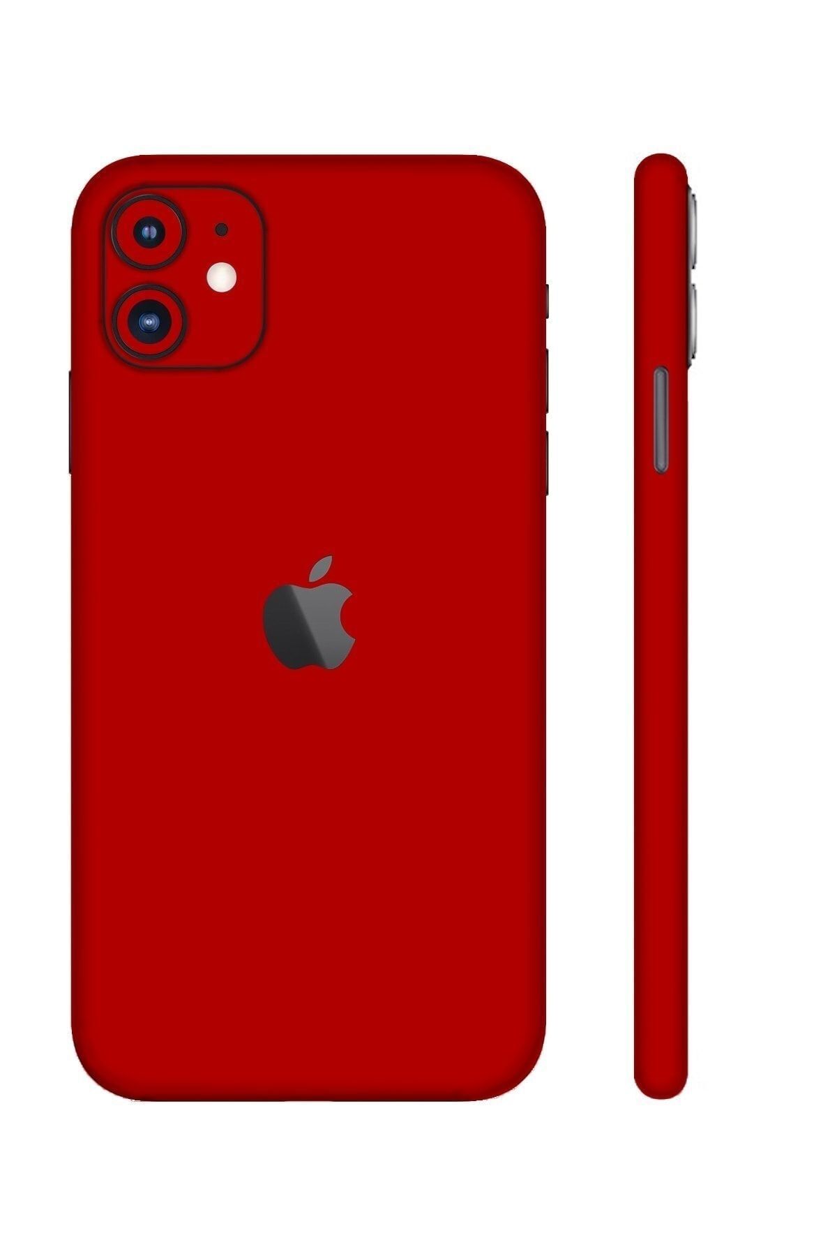 CoverDR Iphone 11 Uyumlu Parlak Kırmızı Telefon Kaplama 11 Sticker (KILIF DEĞİLDİR)