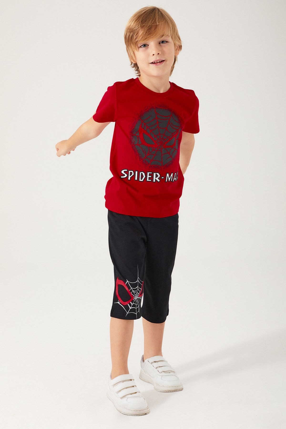 Spiderman Spider Man D4753-3 Kapri Takım Kırmızı