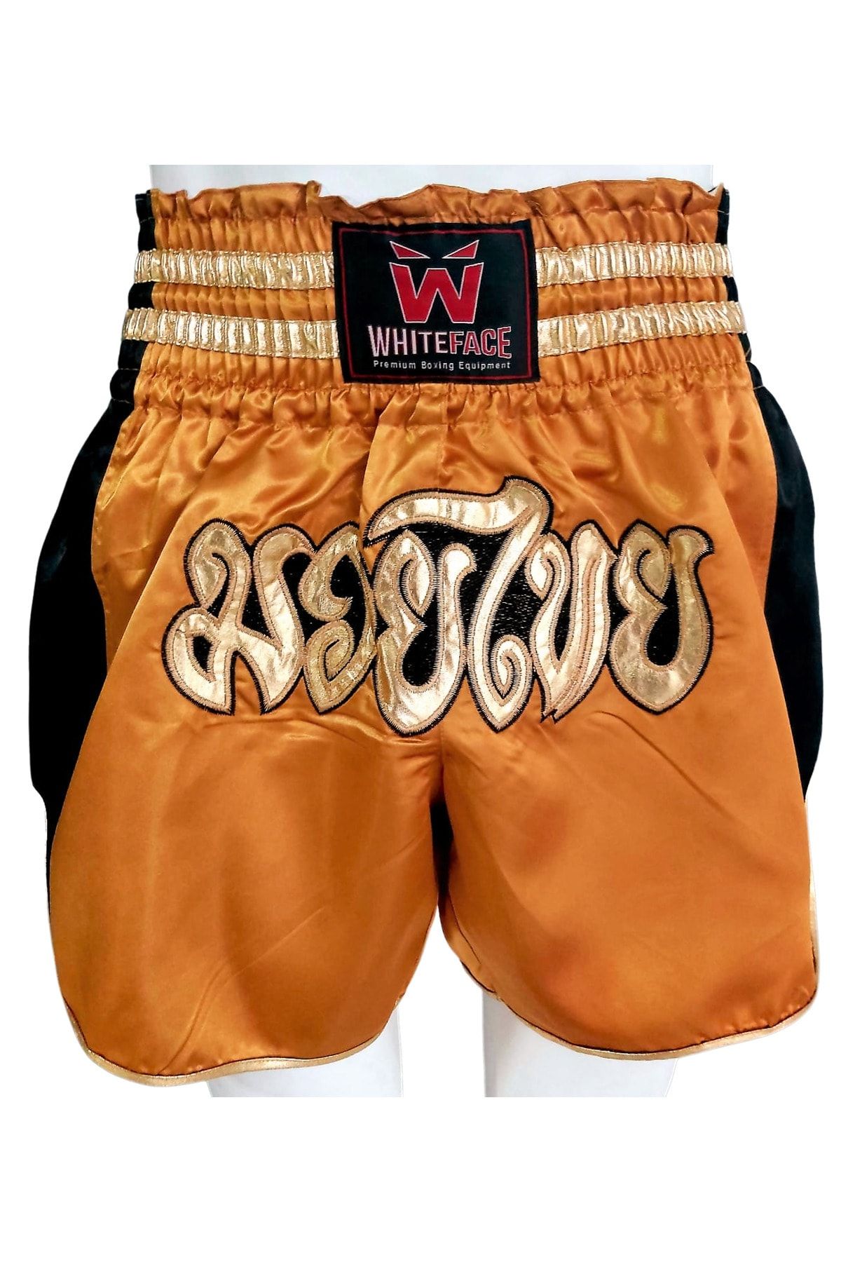 whiteface Muay Thai Elite Şort Gold-Siyah