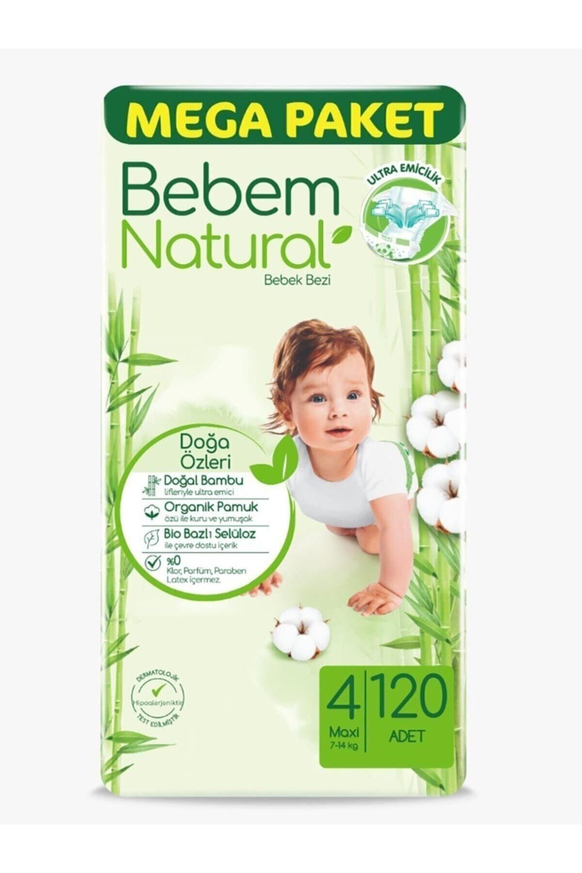 Bebem Natural Bebek Bezi Maxi (7-14 kg) 120 Adet