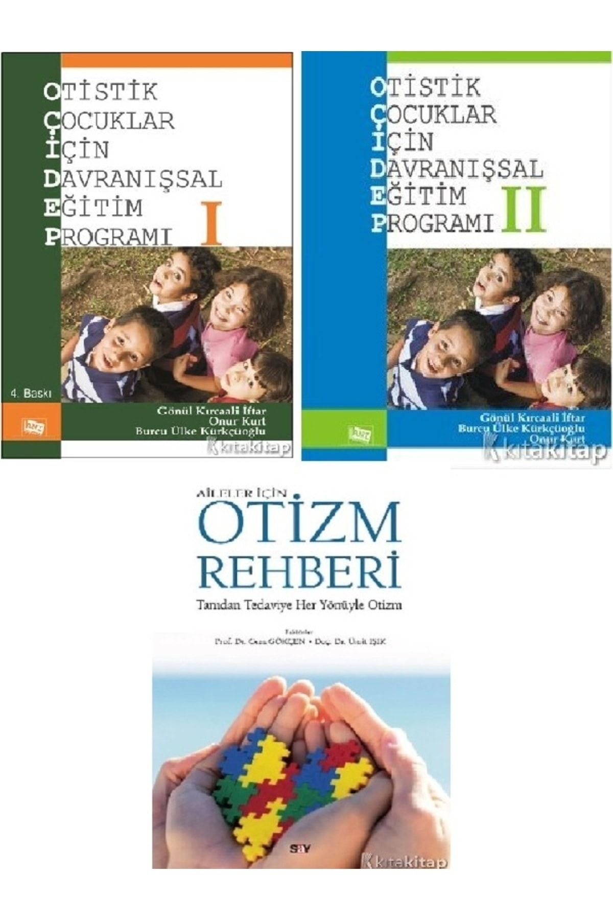 Anı Yayınları Otistik Çocuklar İçin Davranışsal Eğitim - 1-2-Aileler İçin Otizm Rehberi-Gönül Kırcaali -Cem Gökçen
