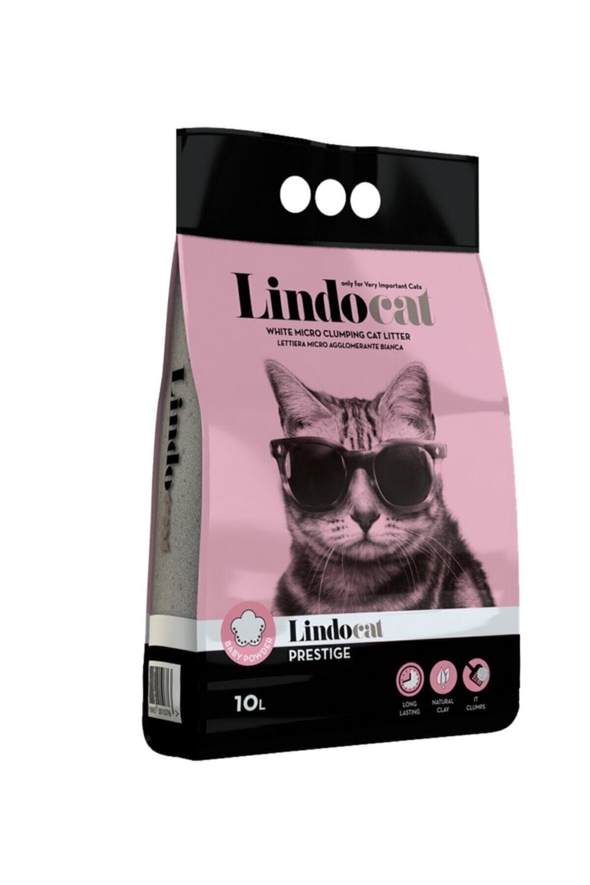 Lindo Cat Prestige Baby Powder Pembe Kalın Taneli Kedi Kumu 10 Lt