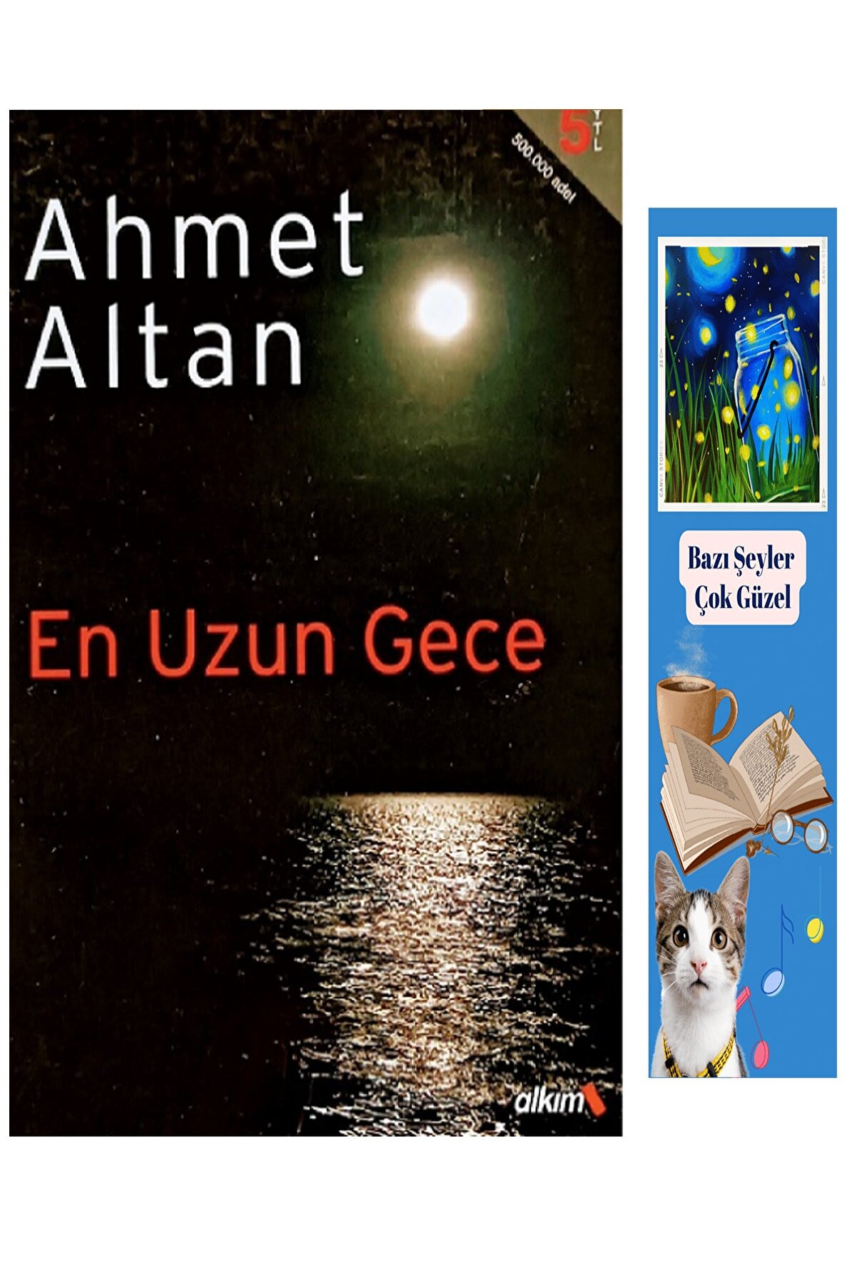 puslurotalar (ESKİ BASIM-KOLEKSİYON KİTAP) En Uzun Gece- Ahmet Altan Özel Tasarım Ayraç Hediye