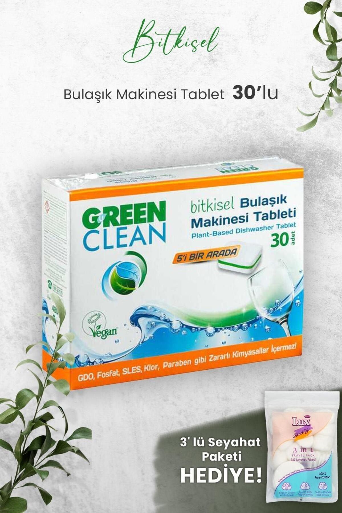 Green Clean U Green Clean Bulaşık Makinesi Tablet 30'lu ve Hediyeli