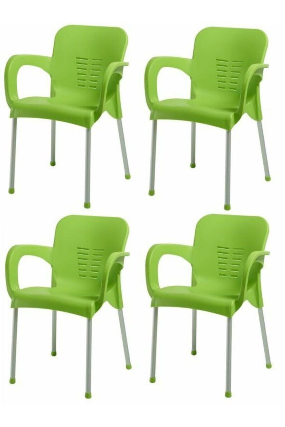 NetBazaars Plastik Sandalye 4 Adet