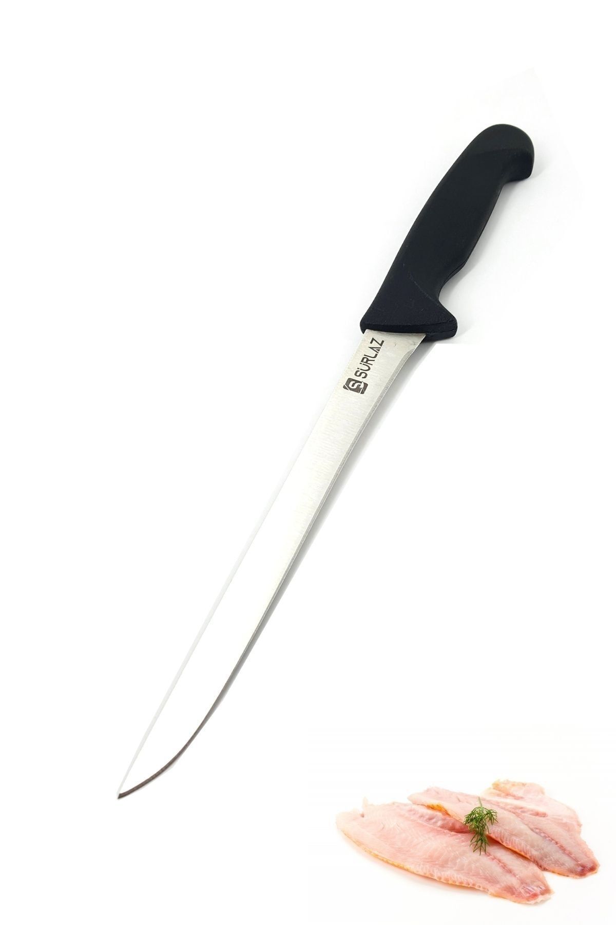 SürLaz Fileto Bıçağı 20 Cm Büyük Boy Kaymaz Sap Dark