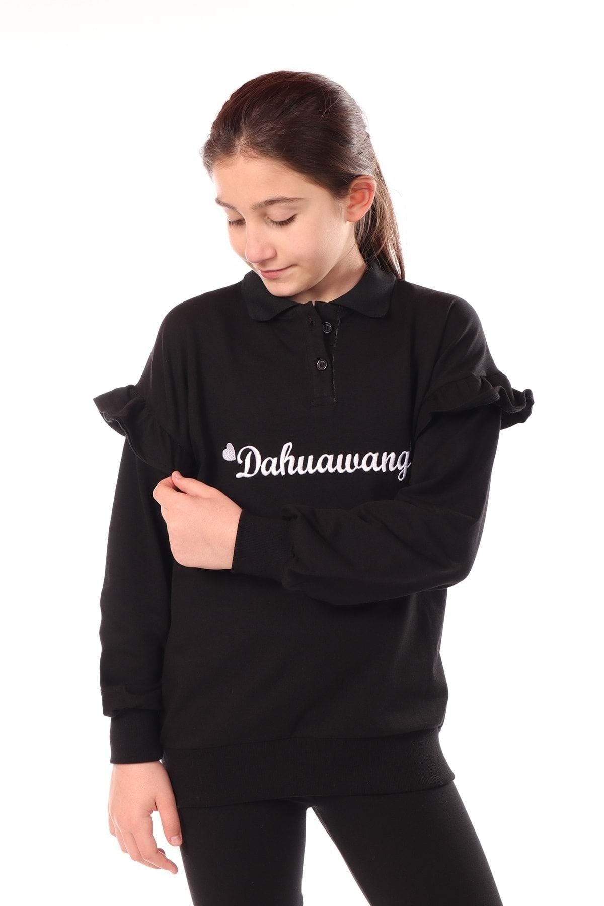 Toontoy Kız Çocuk Nakışlı Sweatshirt