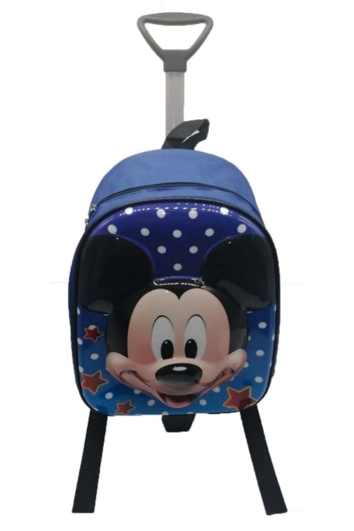 SD ÇANTA Sd Trend Mickey Mouse Figürlü Kabartmalı Çekçekli Anaokulu Sırt Çantası
