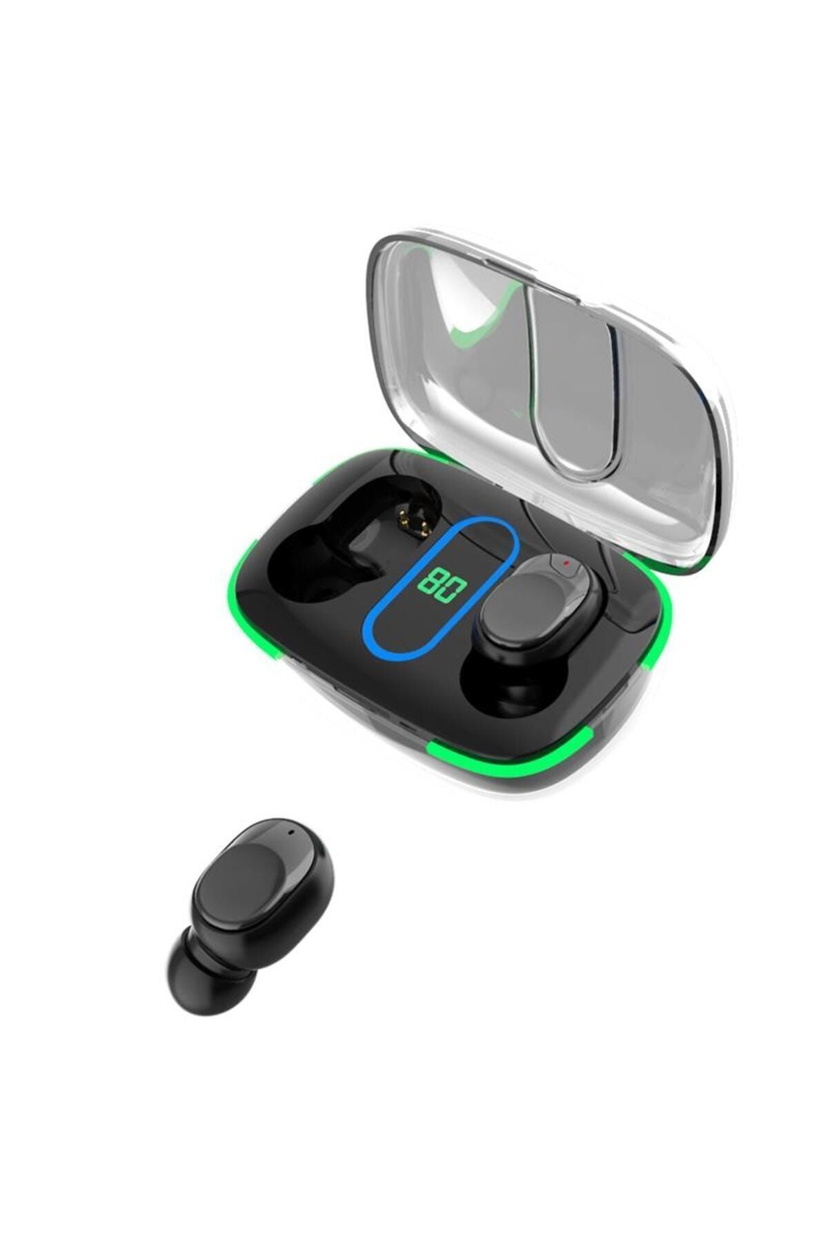 Torima Y90 Şarj Göstergeli Tws Kulaklık Bluetooth Kablosuz Kulakiçi Kulaklık Siyah