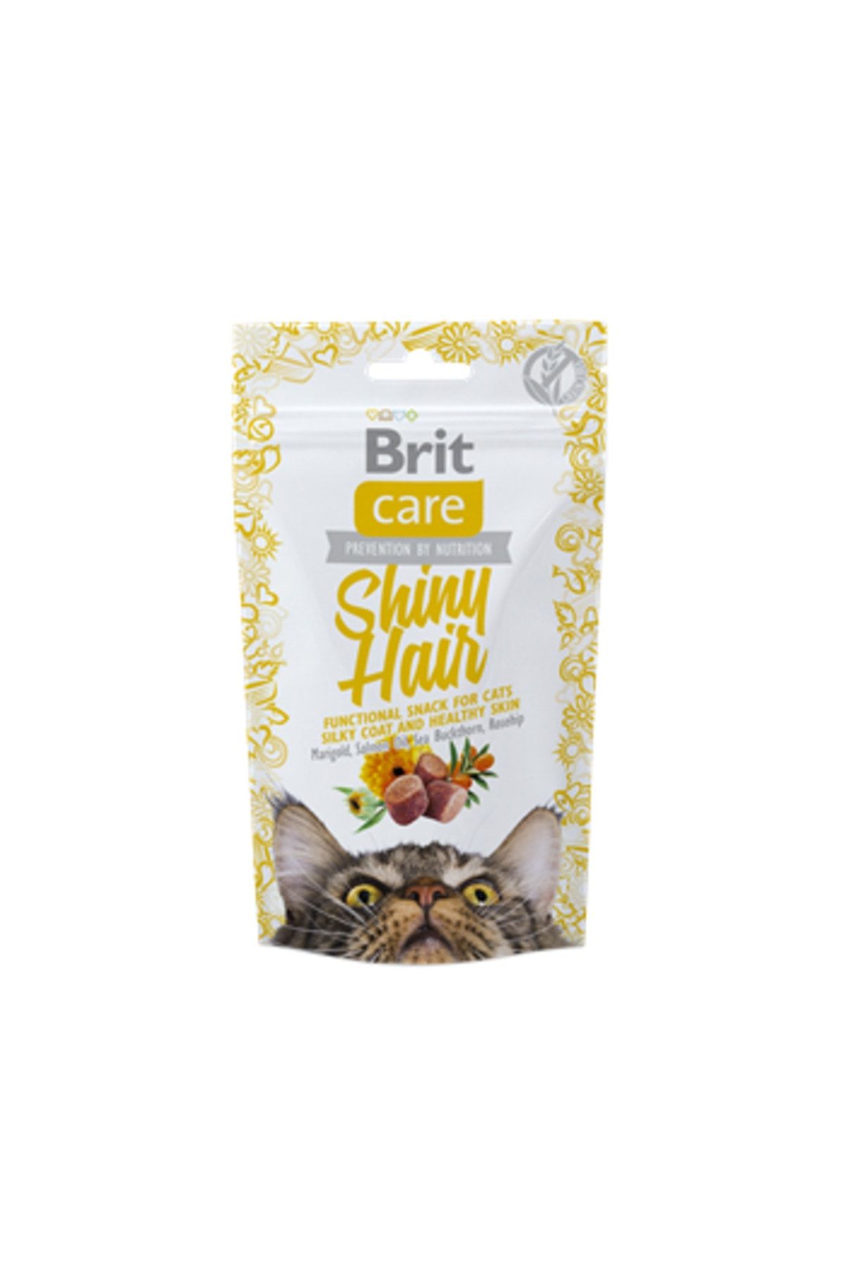 Brit Care Skıny Hair Parlak ve Sağlıklı Tüyler için Tahılsız Kedi Ödül Maması 50 gr
