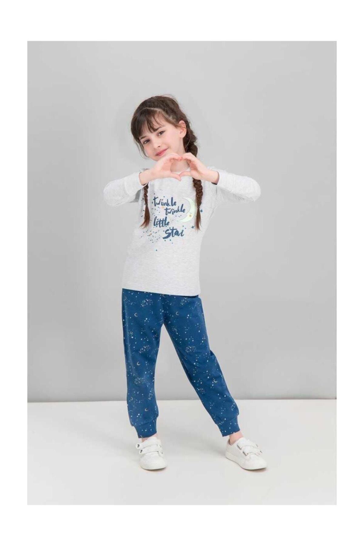 Rolypoly Little Star Moon Karmelanj Kız Çocuk Karanlıkta Parlayan Pijama