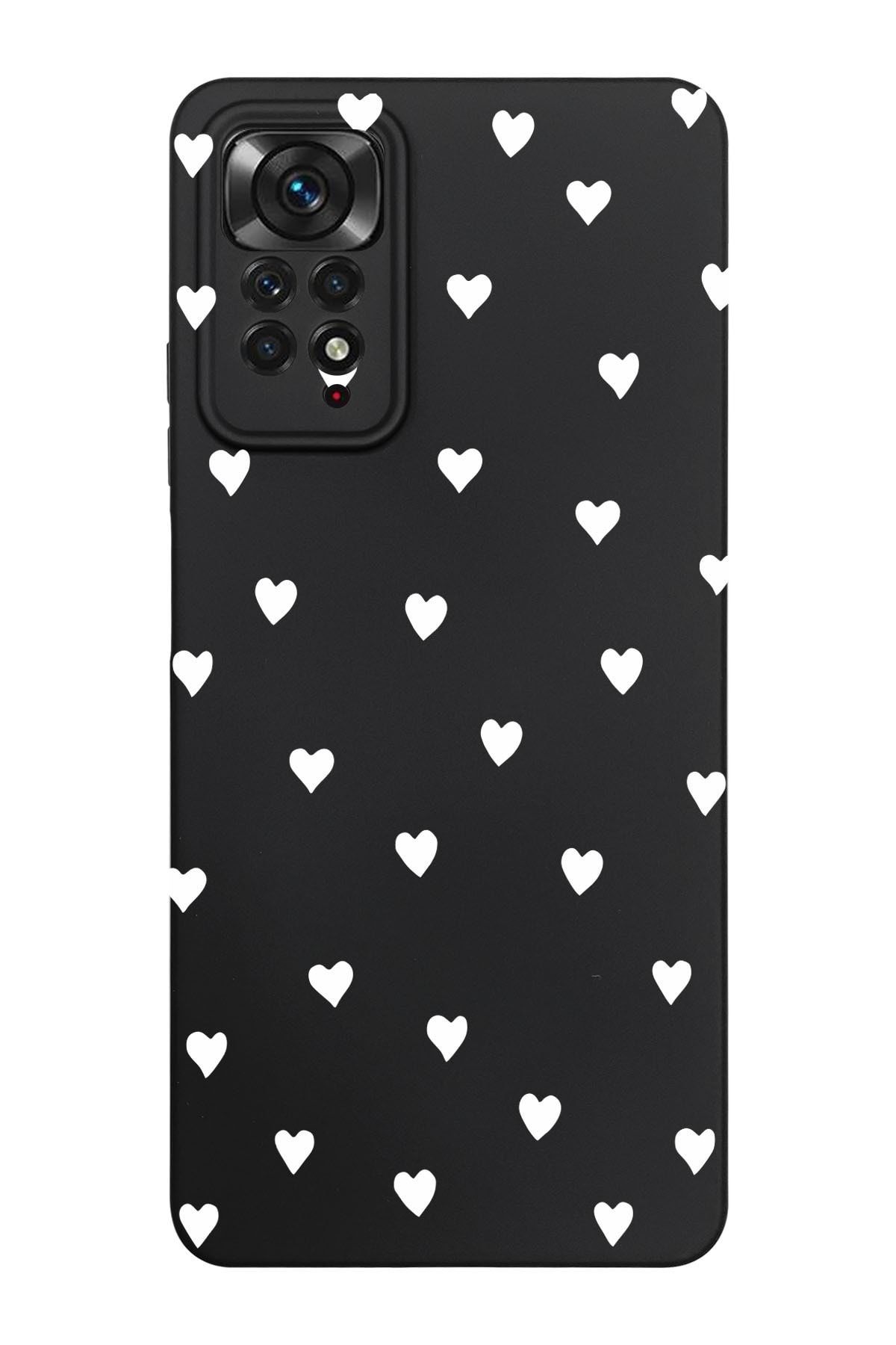 shoptocase Xiaomi Redmi Note 11 Pro Uyumlu Kalpler Desenli Telefon Kılıfı