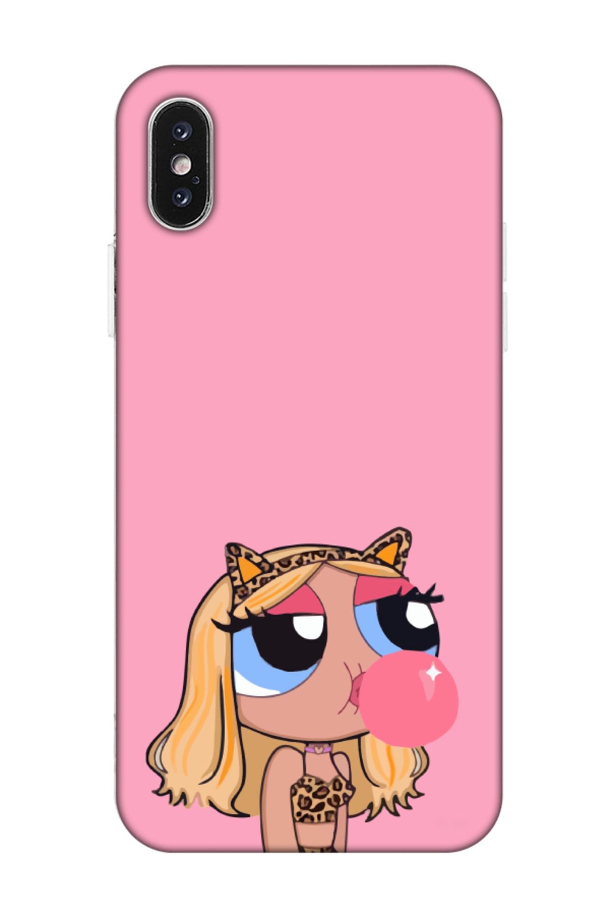 frondcase Iphone Xs Powerpuff Girls Pembe Telefon Kılıfı