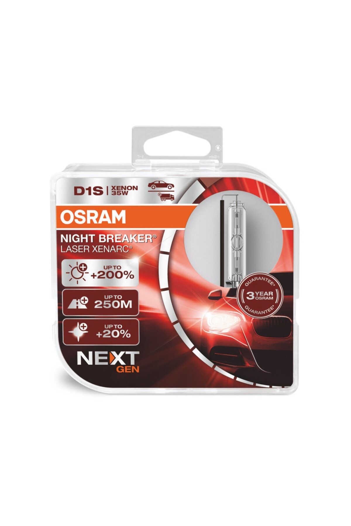 Osram D1s Night Breaker Laser Next Gen Xenarc %200 Fazla Işık (takım - 2 Adet)