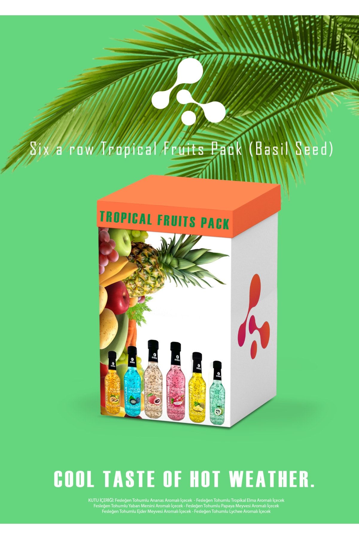 CENTUAR Tropical Fruits Pack Basil Seed 6'lı Paket