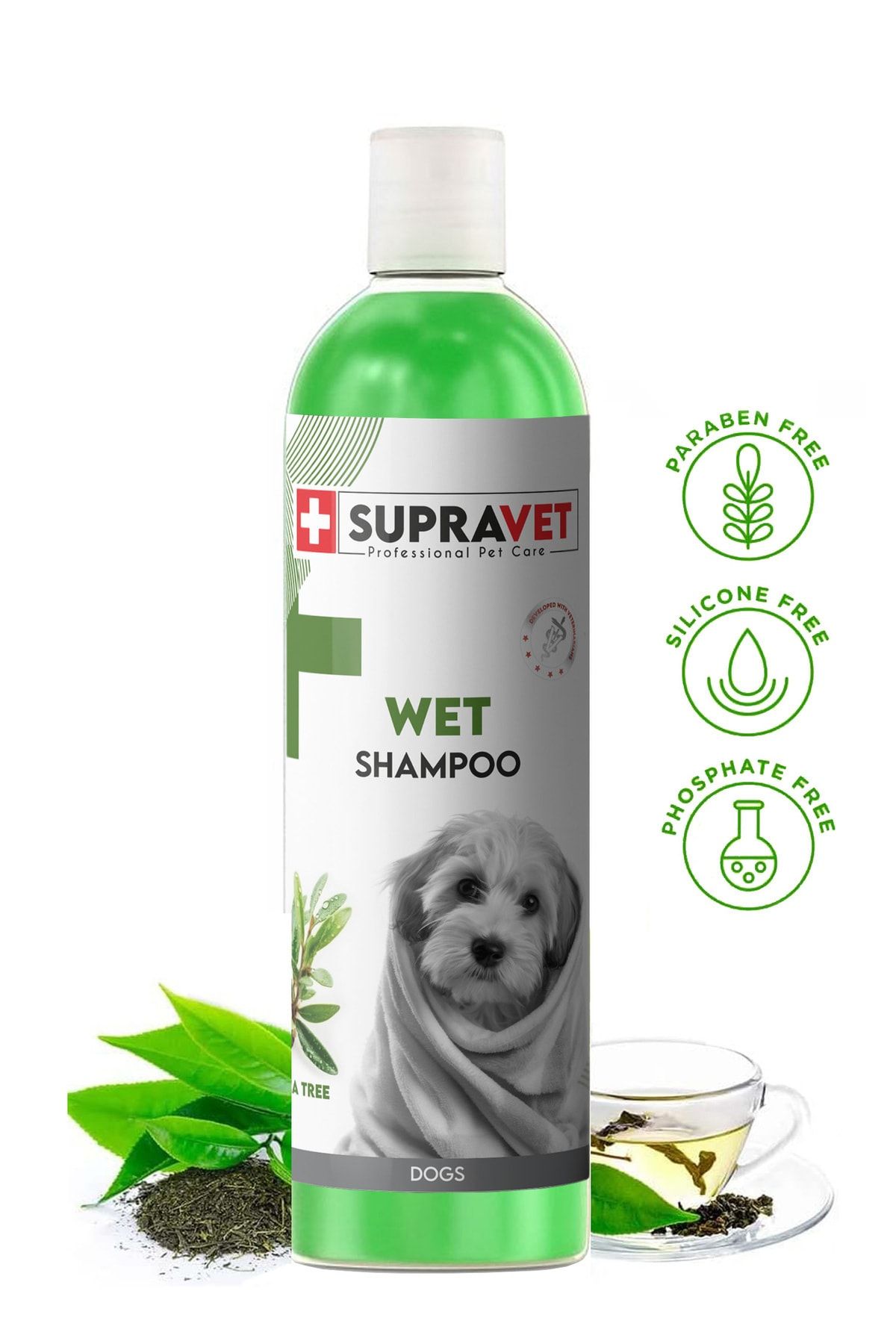 Supravet Dış Parazit Karşıtı, Tüy Dökülme Engelleyici Çay Ağacı Özlü Köpek Şampuanı 200 ml