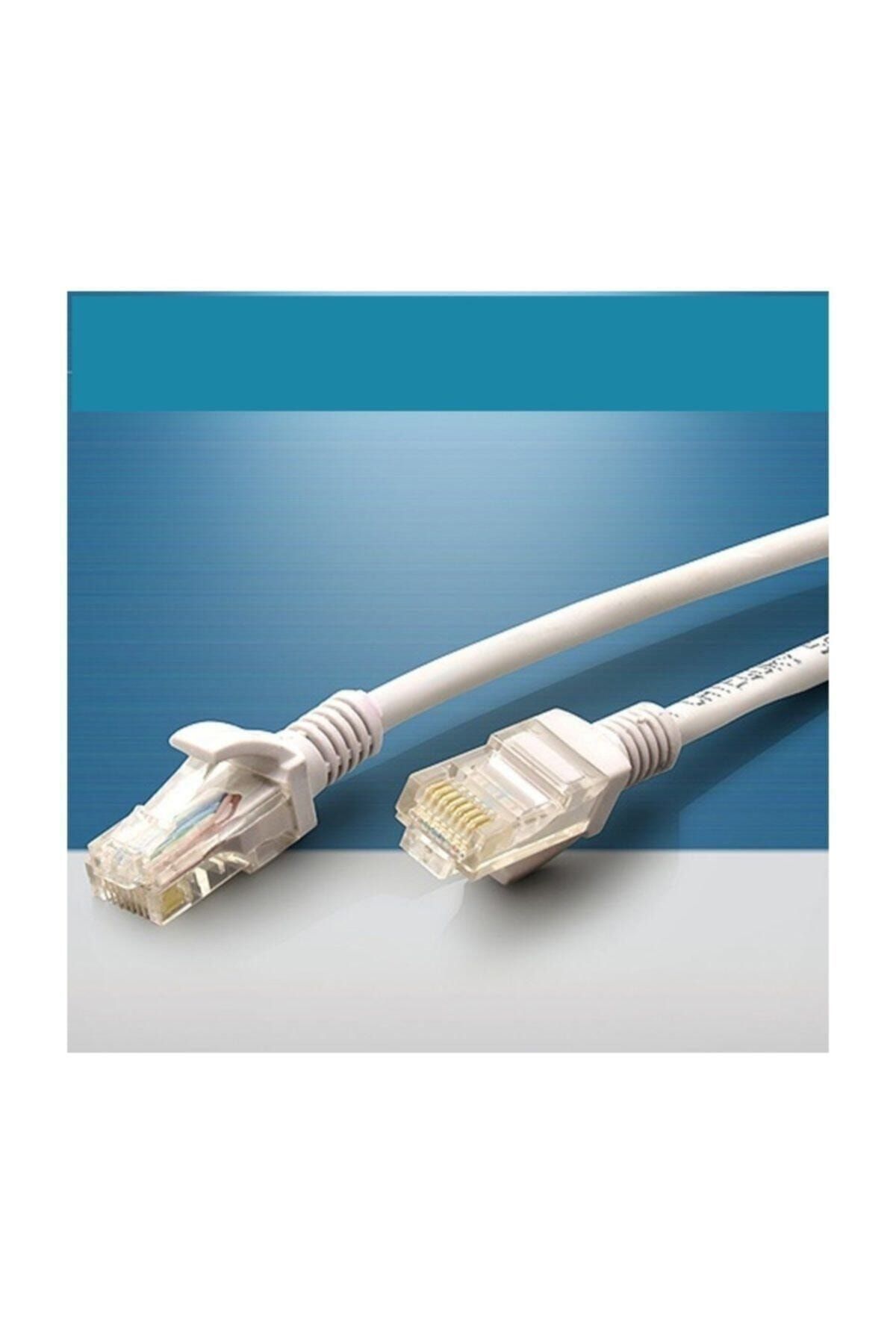 versatile Modem Bilgisayar Kablosu 50 Metre Internet Kablosu Cat 6 Ethernet Kablo Uçları Takılı Test Edilmiş