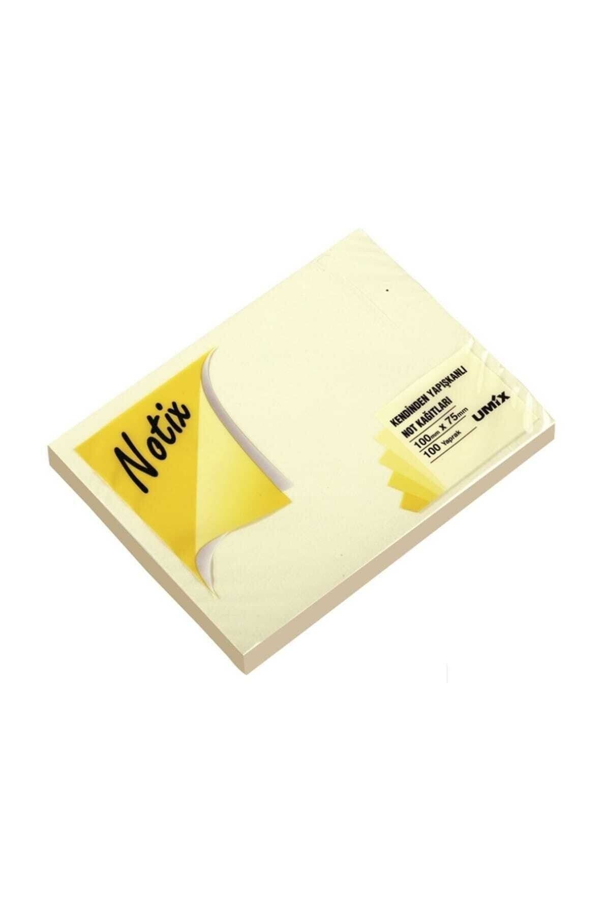 Umix Notix Yapışkanlı Notluk Sarı 100 Yp.100x75mm