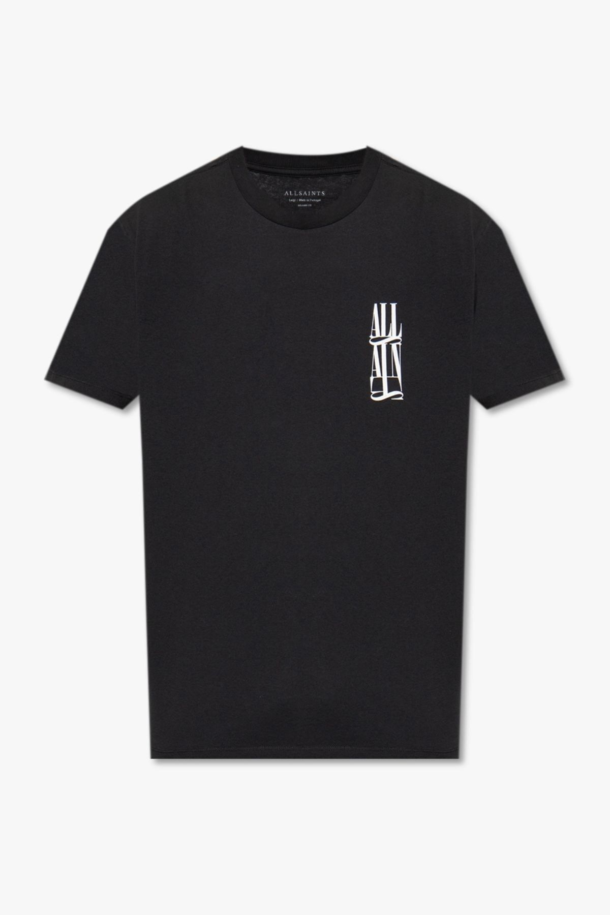 AllSaints Segment Siyah Logo Baskılı T-shirt