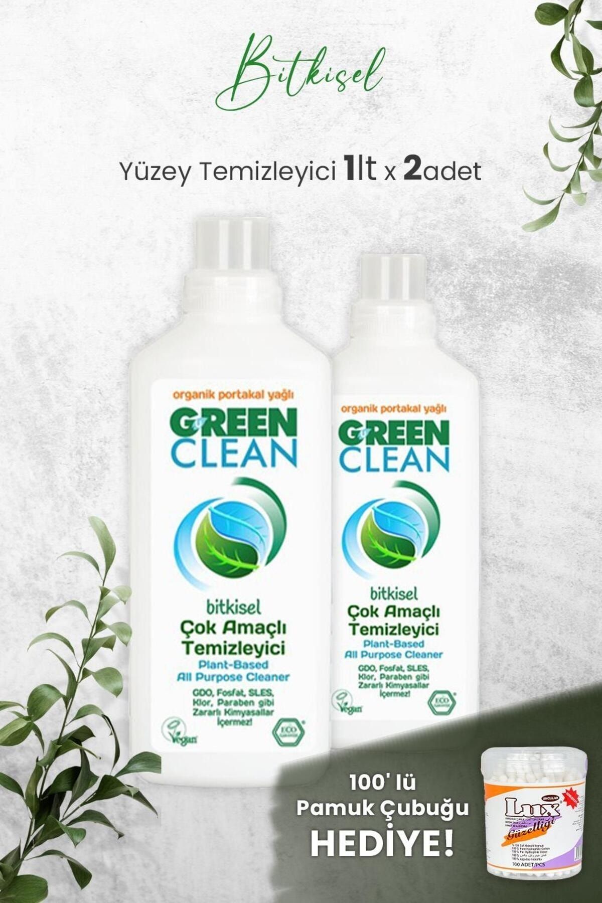 Green Clean U Green Clean Çok Amaçlı Yüzey Temizleyici Portakallı 1 Litre x 2 Adet