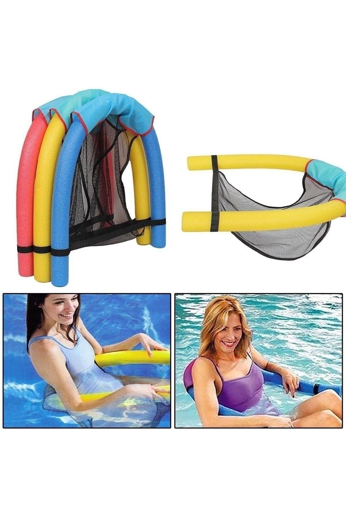 Genel Markalar Fileli Havuz Deniz Sandalyesi Swimchair Yüzen Sandalye Yatak Deniz Havuz Koltuğu
