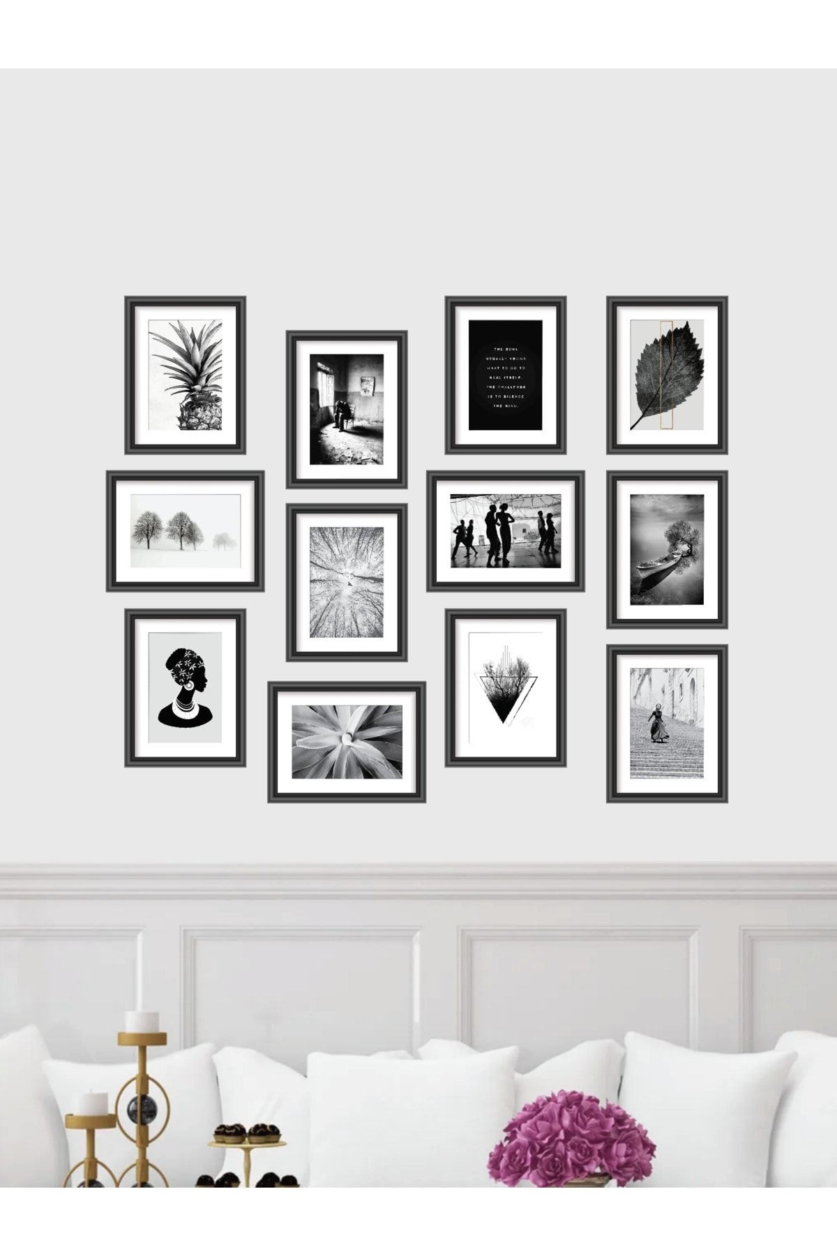 Wooden Factory Modern Style 12 Parçalı Mdf Tablo