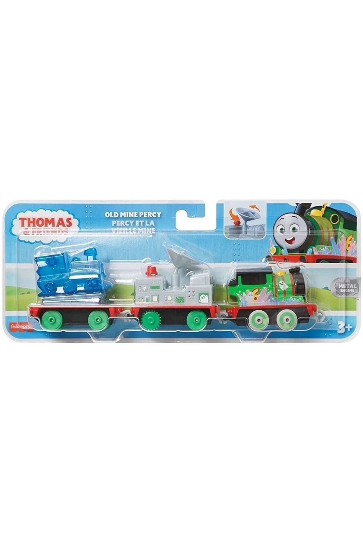 Fisher Price Thomas and Friends Yük Taşıyan Percy Oyuncak Treni Seti Tomas ve Arkadaşları Yeşil Taşıyıcı Tren Set