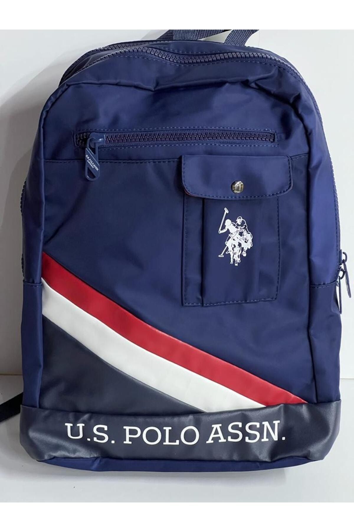 U.S. Polo Assn. Lisanslı Günlük Kullanıma Uygun Çift Renk Large Size Okul Sırt Çantası Yeni Sezon