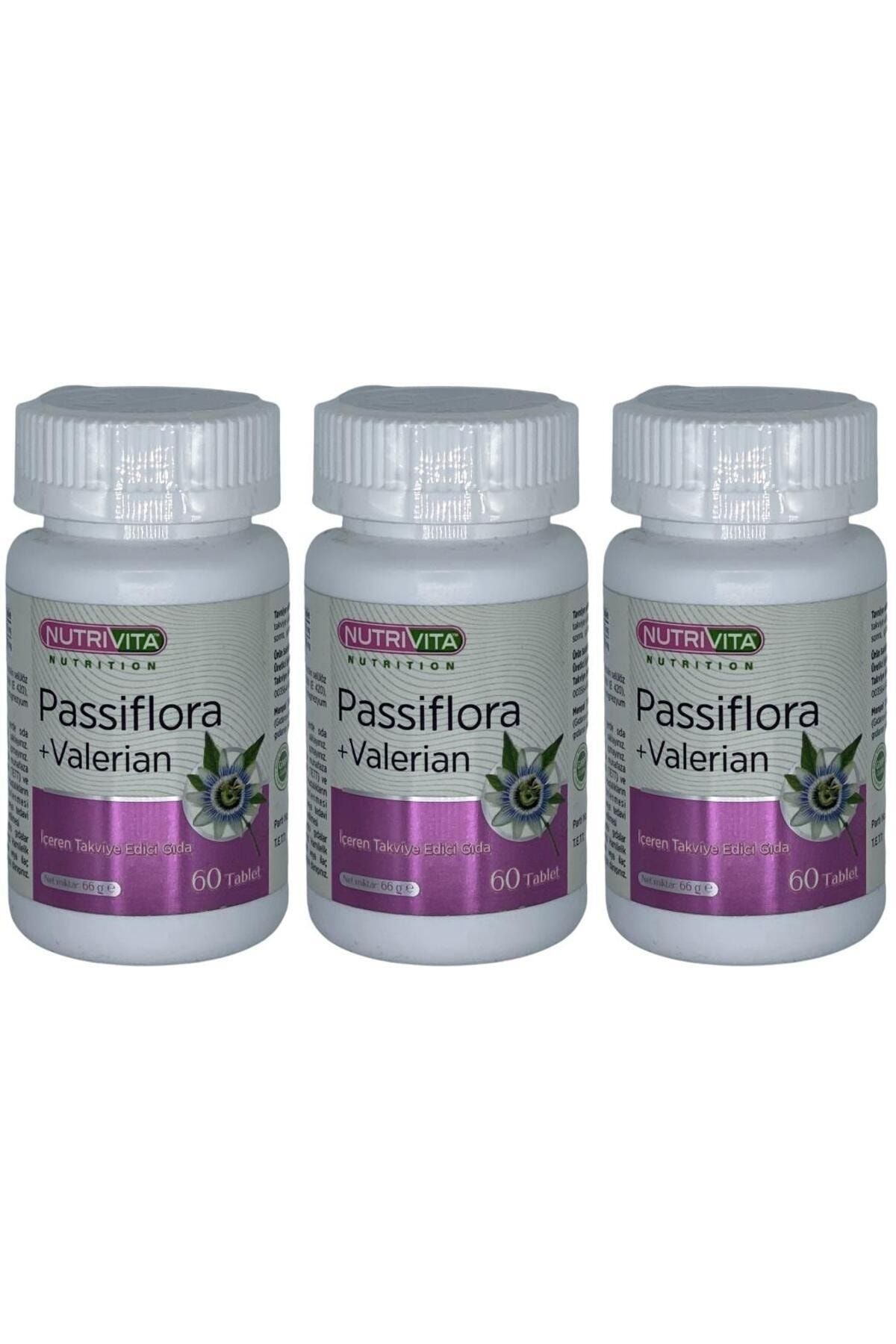 Nutrivita Nutrition Passiflora Valerian 3x60 Tablet Kedi Otu
