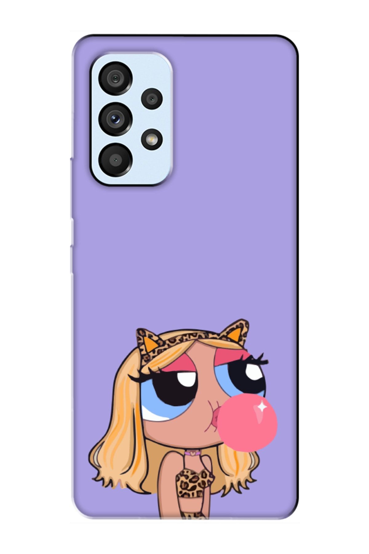 frondcase Samsung A53 Powerpuff Girls Lila Telefon Kılıfı