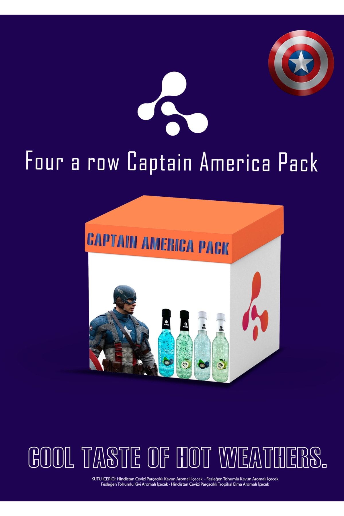 CENTUAR Captain America Pack 4'lü Paket