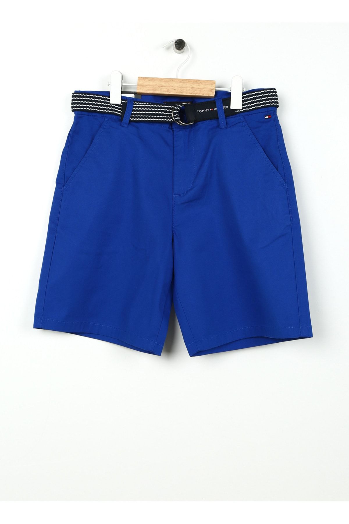 Tommy Hilfiger Normal Bel Normal Mavi Erkek Çocuk Şort ESSENTIAL BELTED CHINO SHORTSS