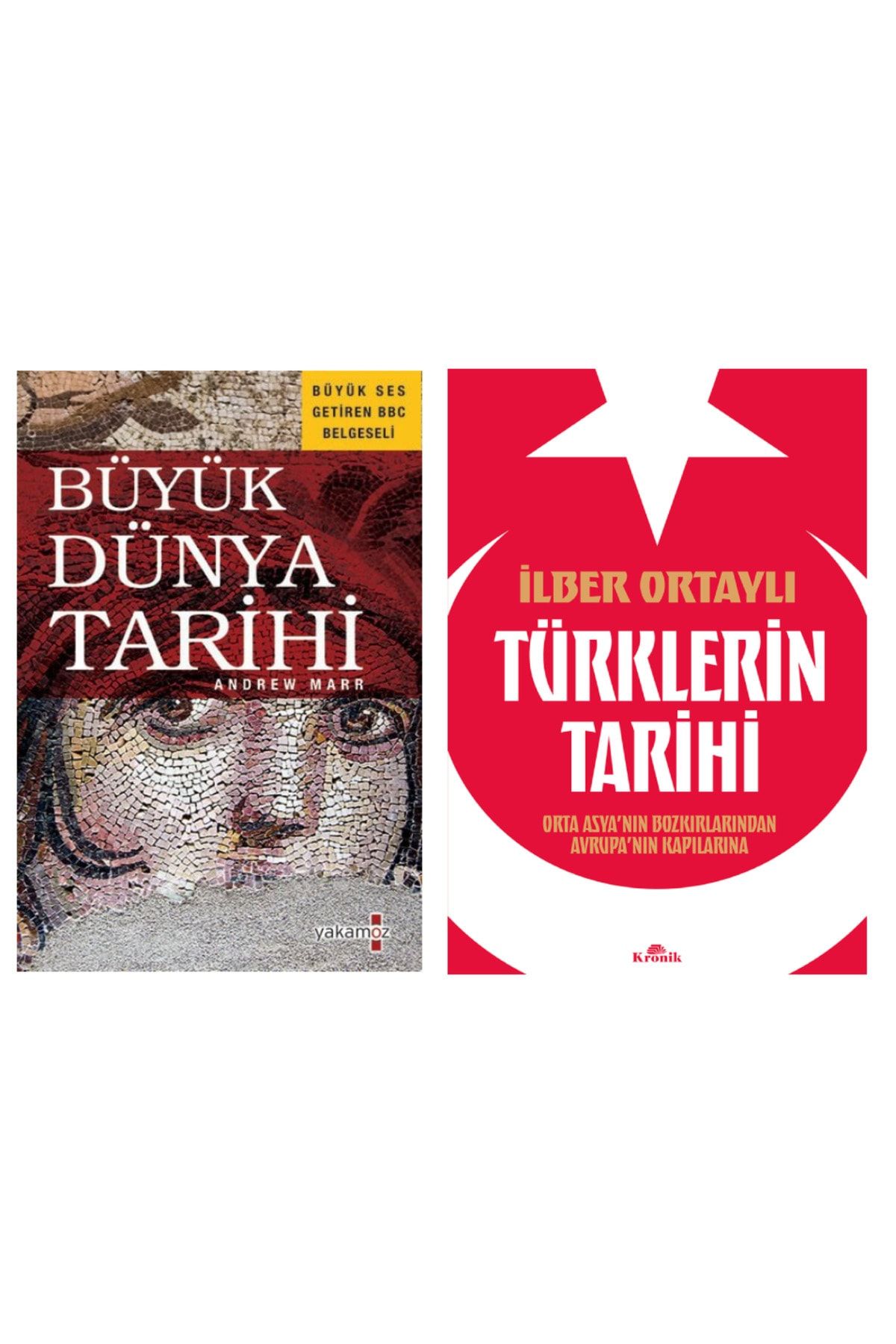 Yakamoz Yayınları 2 Kitap/ Büyük Dünya Tarihi- Türklerin Tarihi (İlber Ortaylı)
