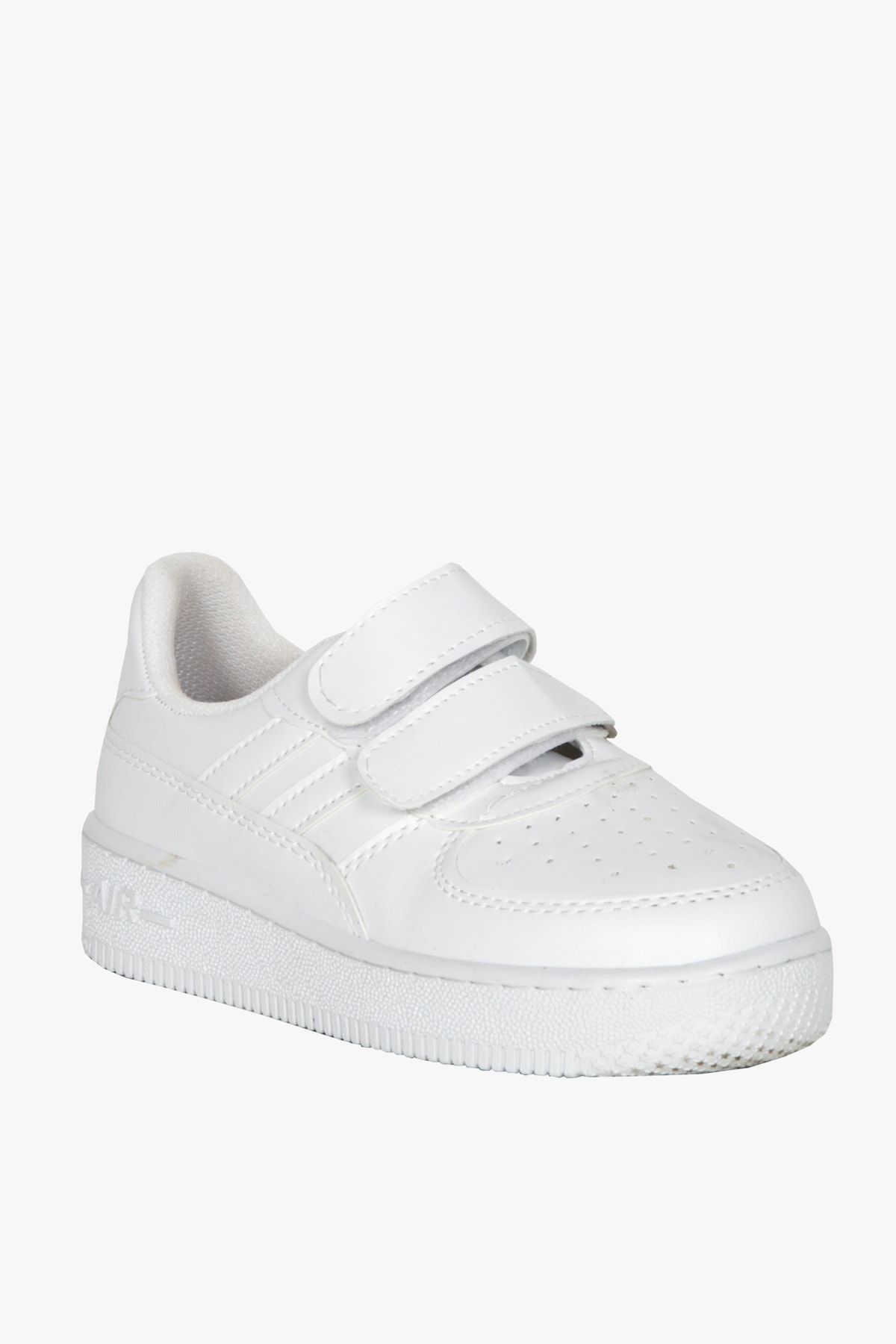 kabkabi Çocuk Cırt Cırtlı Beyaz Outdoor Spor Ayakkabı Sneaker