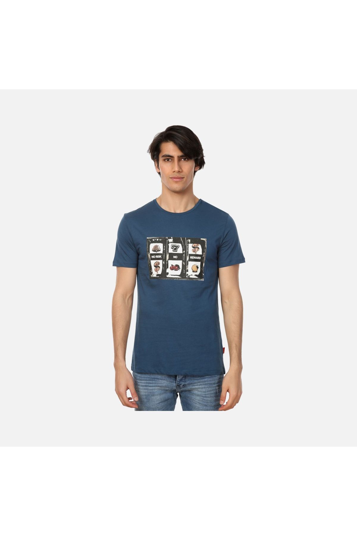 John Frank Slot Erkek Baskılı T-shirt