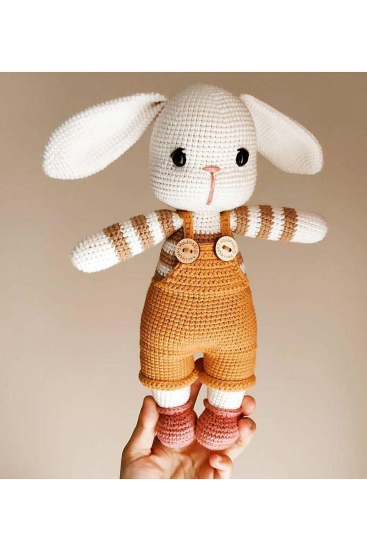 Baby Collection Amigurumi Sevimli Tavşan Organik Oyuncak