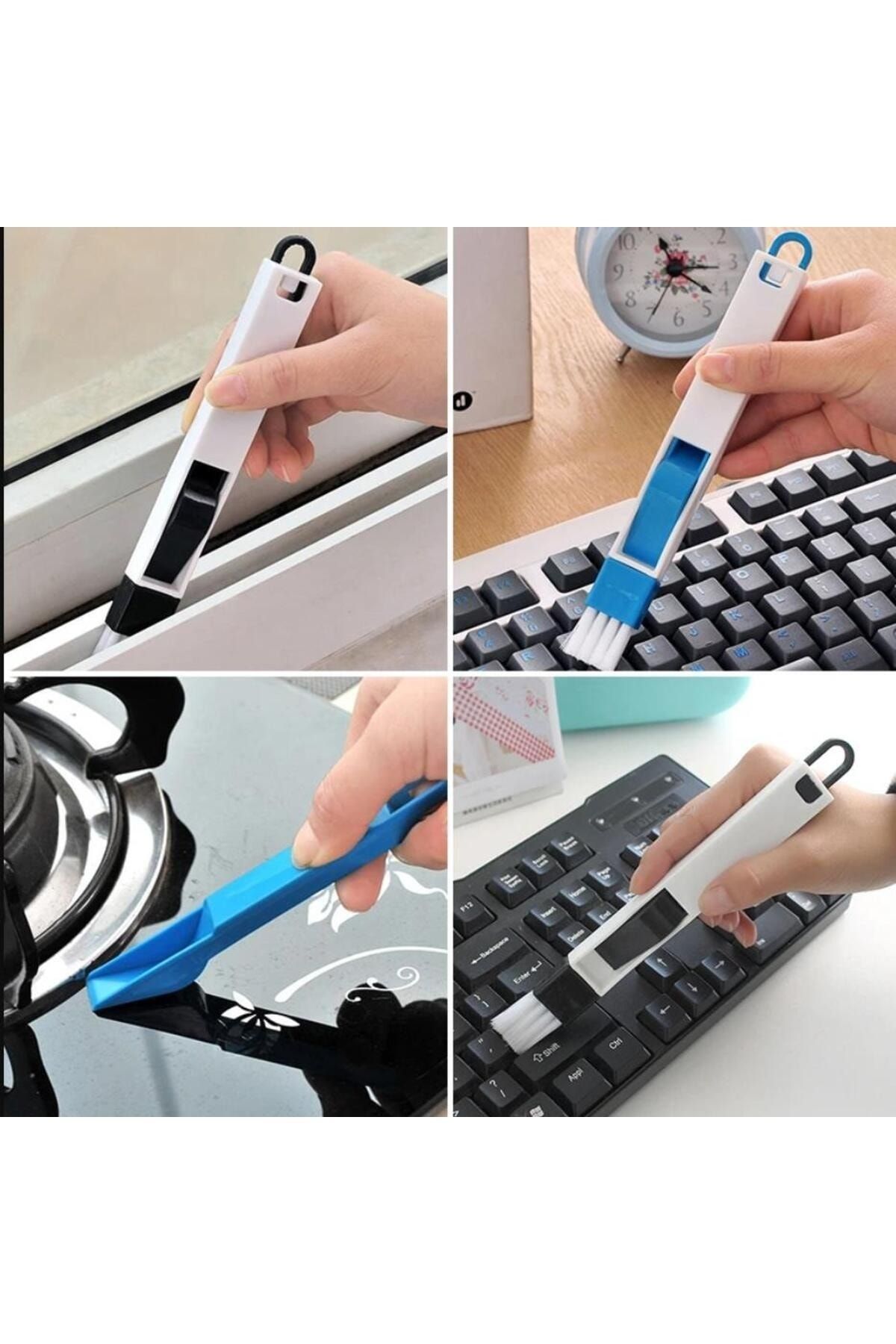 Hayveys Klavye Ve Pencere Oluğu Temizleme Fırçası Mini Kürekli Pc Temizlik