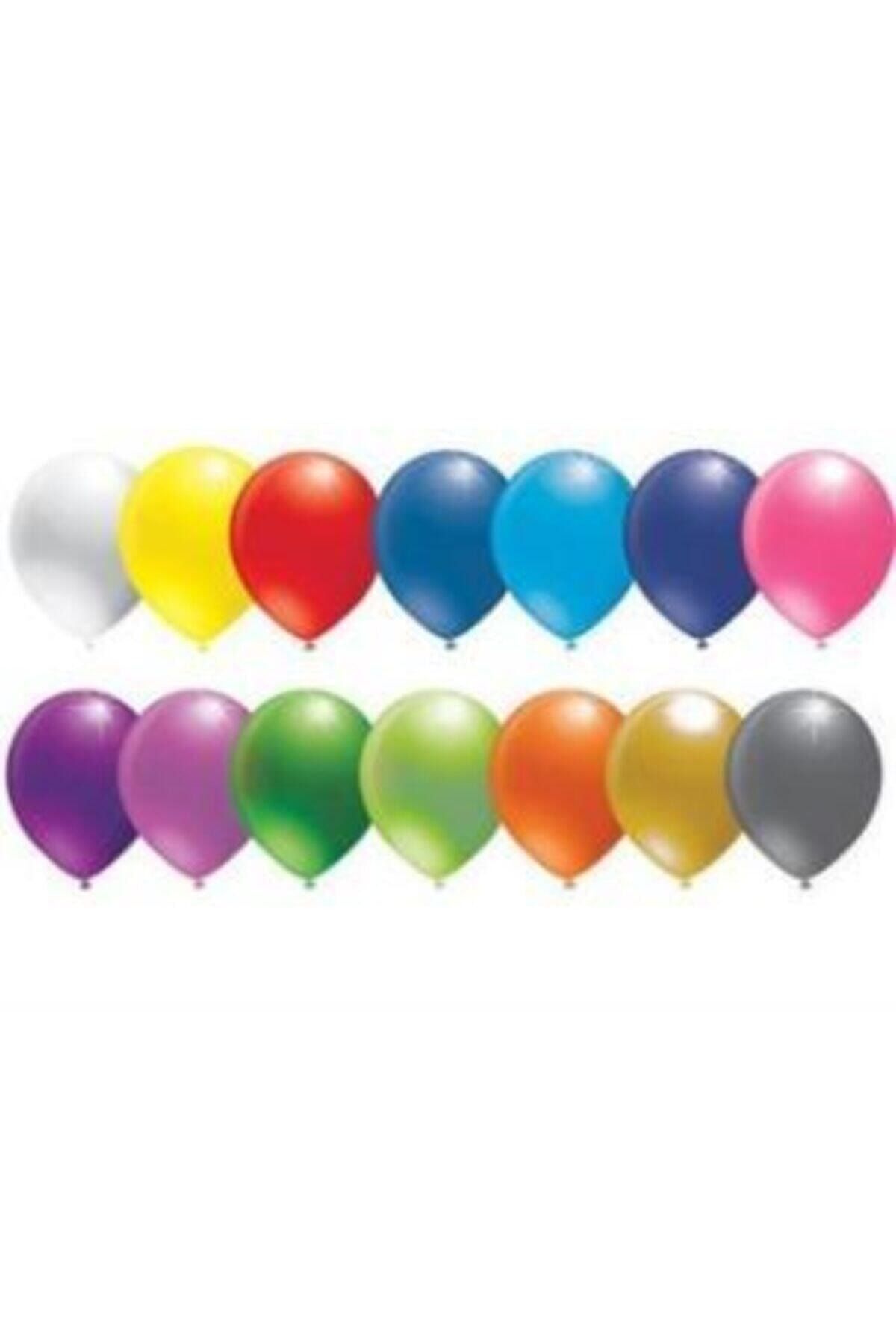 Party Balon 10 Inc Baskısız Karışık Pastel Renk 100 Adet