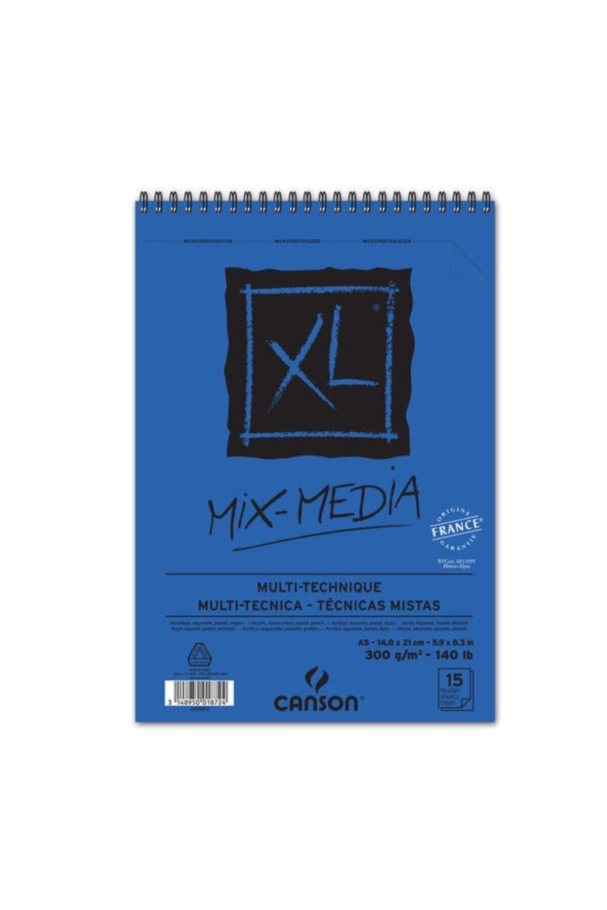 Canson Xl Mix Media A5 300gr 15yp Çok Amaçlı Çizim Blok / 200001872