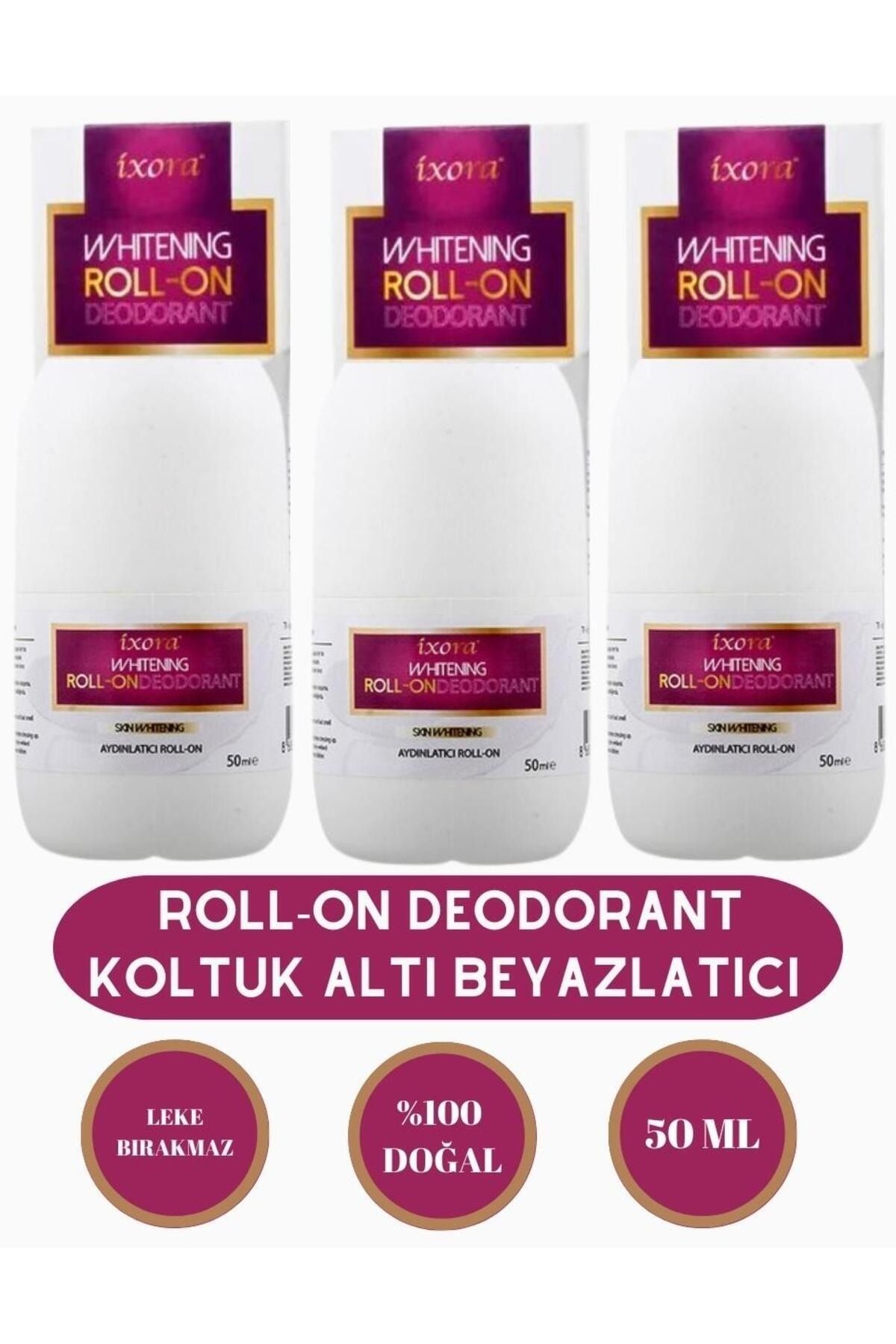 Ixora Whitening Roll-on Deodorant 50 ml x 3 Adet