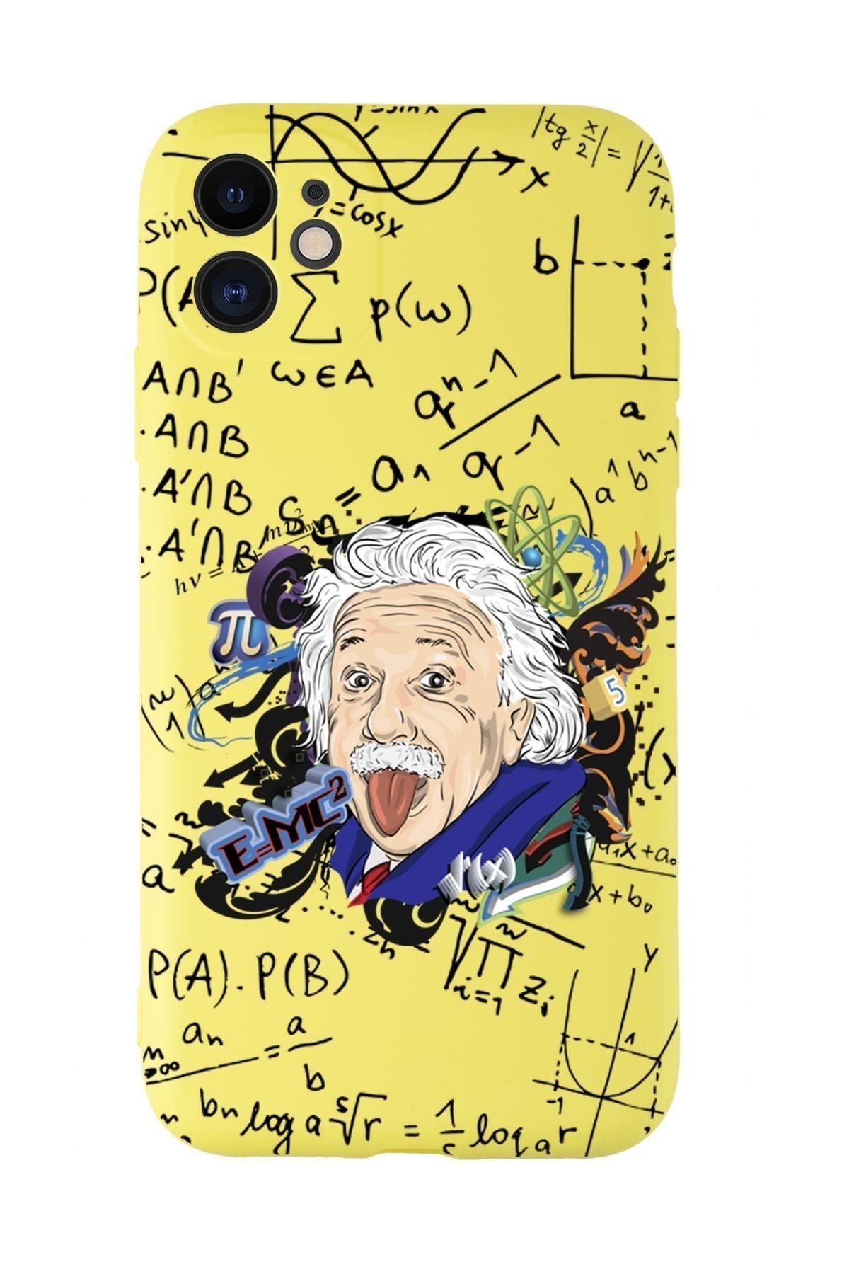 mooodcase Iphone 11 Einstein In Formula Desenli Kamera Korumalı Premium Silikonlu Telefon Kılıfı