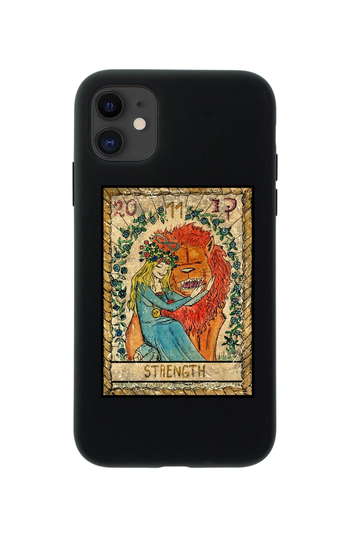 mooodcase Iphone 11 Uyumlu Strength Premium Siyah Lansman Silikonlu Kılıf